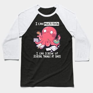 Multitasking Octopus Baseball T-Shirt